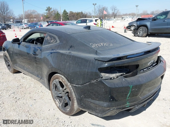 2020 Chevrolet Camaro 1SS with VIN 1G1FF1R73L0110083, listed as a IAAI auction lot 41752871 with 1 mi miles. Bid and sale history available at carsss.com. Image 3.