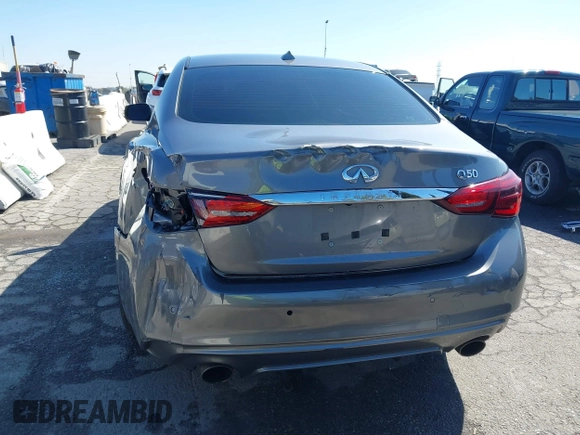 2021 Infiniti Q50 3.0t LUXE with VIN JN1EV7BP9MM706833, listed as a IAAI auction lot 41724977 with 55,784 mi miles. Bid and sale history available at carsss.com. Image 16.