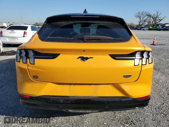 2022 Ford Mustang Mach-E California Route 1 with VIN 3FMTK2SU2NMA12766, listed as a Copart auction lot 46367135 with 22,549 mi miles and Salvage title. Bid and sale history available at DreamBid. Image 6.