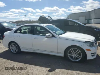 2014 Mercedes-Benz C with VIN WDDGF8AB4EA939462, listed as a Copart auction lot 54179705 with 119,310 mi miles and Salvage Title. Bid and sale history available at carsss.com. Image 4.