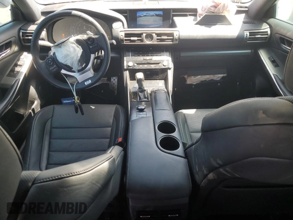 2014 Lexus IS 350 with VIN JTHBE1D23E5011935, listed as a Copart auction lot 56041275 with 54,897 mi miles and Salvage title. Bid and sale history available at DreamBid. Image 8.