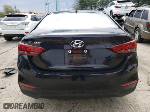 2020 Hyundai Accent SE with VIN 3KPC24A6XLE098919, listed as a Copart auction lot 47645223 with 9,517 mi miles. Bid and sale history available at carsss.com. Image 6.
