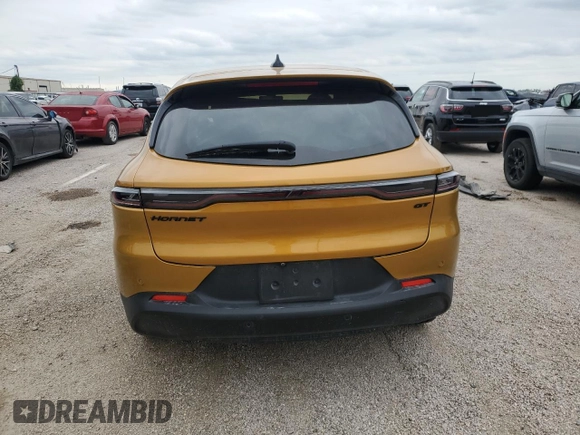 2024 Dodge Hornet GT with VIN ZACNDFAN5R3A09086, listed as a Copart auction lot 54934405 with 22,296 mi miles and Clean title. Bid and sale history available at DreamBid. Image 6.