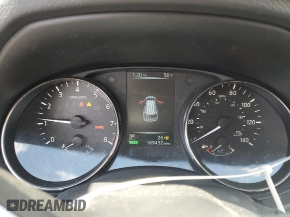 2017 Nissan Rogue SV with VIN KNMAT2MT3HP541834, listed as a Copart auction lot 50585425 with 169,432 mi miles and Salvage title. Bid and sale history available at DreamBid. Image 9.