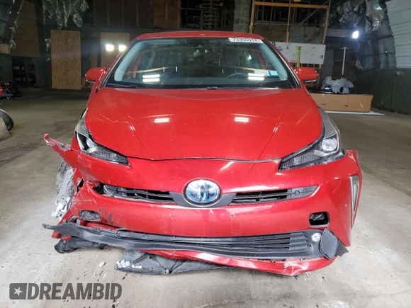 2019 Toyota Prius LE z VIN JTDL9RFU3K3005566, wystawiony jako Copart lot #73356914 z przebiegiem 49 028 mil mil oraz Nie do naprawy • Non repairable. Historia ofert i sprzedaży dostępna na DreamBid. Obrazek 5.