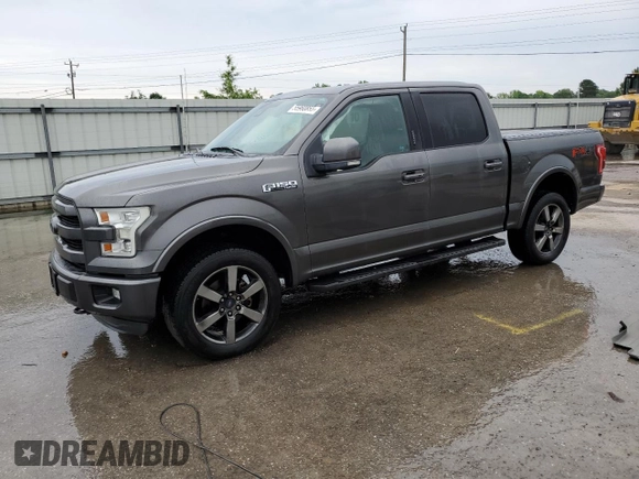 2015 Ford F-150 XLT with VIN 1FTEW1EF7FFB66447, listed as a Copart auction lot 55960855 with 166,518 mi miles and Salvage title. Bid and sale history available at DreamBid. Image 1.