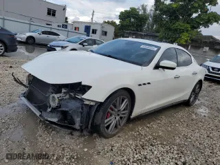 2017 Maserati Ghibli with VIN ZAM57XSA0H1262621, listed as a Copart auction lot 44688955 with 88,476 mi miles and Salvage Title. Bid and sale history available at carsss.com. Image 1.
