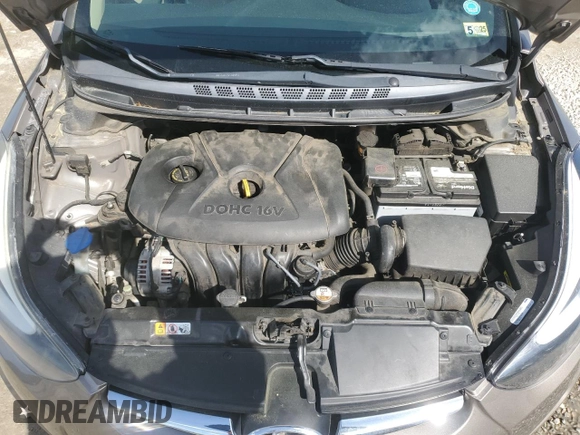 2014 Hyundai Elantra SE with VIN 5NPDH4AE3EH544370, listed as a Copart auction lot 51909635 with 76,681 mi miles and Salvage Title. Bid and sale history available at DreamBid. Image 11.