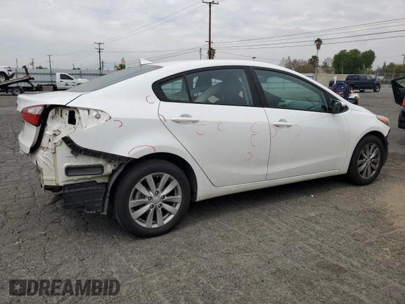 2014 Kia Forte LX with VIN KNAFX4A62E5098911, listed as a Copart auction lot 52994725 with 126,174 mi miles and Salvage Title. Bid and sale history available at carsss.com. Image 3.