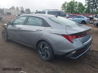 2025 Hyundai Elantra SEL Convenience with VIN KMHLS4DG4SU865342, listed as a IAAI auction lot 41953695 with 12,201 mi miles. Bid and sale history available at carsss.com. Image 3.