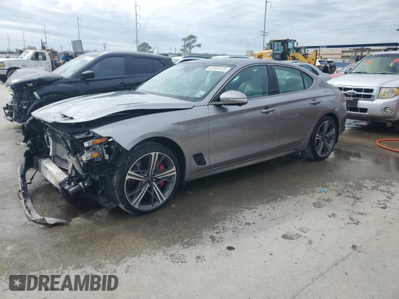 2024 Genesis G70 Sport Advanced with VIN KMTG54SE8RU138988, listed as a Copart auction lot 42835125 with 6,200 mi miles and Salvage Title. Bid and sale history available at DreamBid. Image 1.