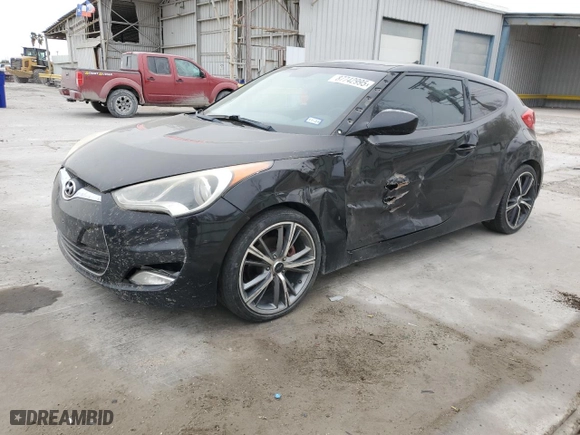2012 Hyundai Veloster w/Gray Int with VIN KMHTC6AD9CU054138, listed as a Copart auction lot 87742995 with 162,441 mi miles and Salvage Title. Bid and sale history available at carsss.com. Image 1.