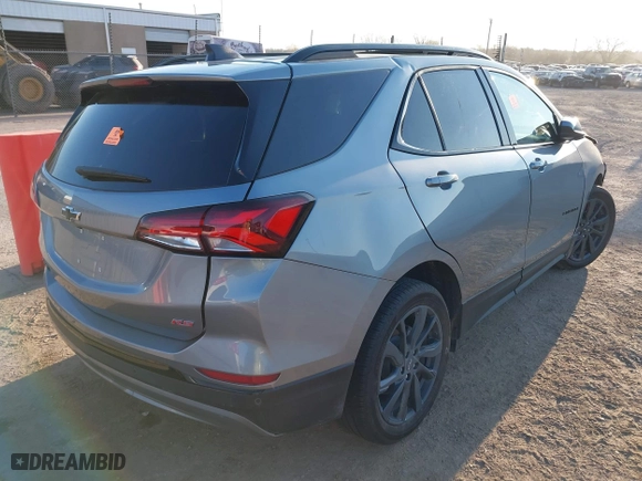 2024 Chevrolet Equinox RS with VIN 3GNAXMEG0RS104269, listed as a IAAI auction lot 38999479 with 1 mi miles. Bid and sale history available at carsss.com. Image 4.