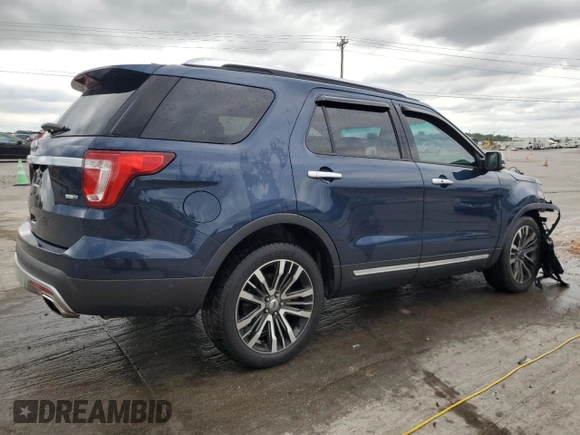 2017 Ford Explorer Platinum with VIN 1FM5K8HT4HGA97313, listed as a Copart auction lot 61678415 with 137,405 mi miles and Salvage title. Bid and sale history available at DreamBid. Image 3.