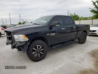 2018 Ram 1500 Big Horn with VIN 1C6RR6TT0JS119153, listed as a Copart auction lot 59983565 with 149,378 mi miles and Salvage title. Bid and sale history available at DreamBid. Image 1.