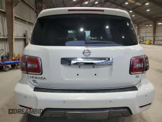 2019 Nissan Armada SL z VIN JN8AY2ND7KX008129, wystawiony jako Copart lot #57850435 z przebiegiem Nie podano mil oraz Szkoda całkowita • Salvage title. Historia ofert i sprzedaży dostępna na DreamBid. Obrazek 6.