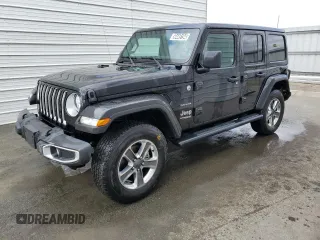 2022 Jeep Wrangler Unlimited Sahara z VIN 1C4HJXEN5NW250948, wystawiony jako Copart lot #50449194 z przebiegiem 22 133 mil mil oraz Czysty tytuł • Clean title. Historia ofert i sprzedaży dostępna na DreamBid. Obrazek 1.