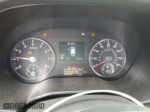 2020 Kia Telluride S with VIN 5XYP64HC7LG006959, listed as a Copart auction lot 55850595 with 74,974 mi miles and Salvage title. Bid and sale history available at DreamBid. Image 9.