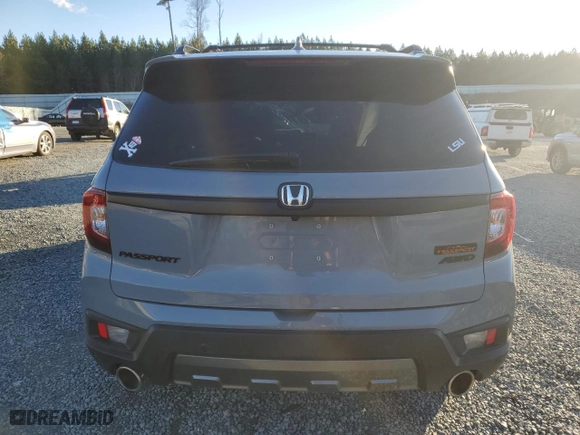 2023 Honda Passport TrailSport with VIN 5FNYF8H65PB003562, listed as a Copart auction lot 84551534 with 0 mi miles and Salvage Title. Bid and sale history available at carsss.com. Image 6.