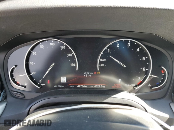 2020 BMW 3 Series 330i xDrive with VIN 3MW5R7J06L8B31086, listed as a Copart auction lot 50706325 with 42,734 mi miles and Salvage Title. Bid and sale history available at carsss.com. Image 9.