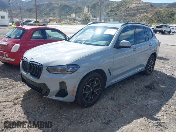 2023 BMW X3 sDrive30i z VIN 5UX43DP00P9T10787, wystawiony jako IAAI lot #41457131 z przebiegiem 20 123 mil mil oraz . Historia ofert i sprzedaży dostępna na DreamBid. Obrazek 2.