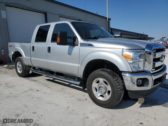 2015 Ford Super Duty F-250 SRW Lariat with VIN 1FT7W2B6XFEC76093, listed as a Copart auction lot 46073755 with 112,137 mi miles and Salvage Title. Bid and sale history available at carsss.com. Image 4.