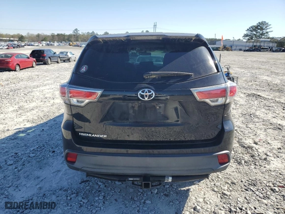 2016 Toyota Highlander LE with VIN 5TDZARFH9GS020096, listed as a Copart auction lot 50500315 with 115,157 mi miles and Clean Title. Bid and sale history available at carsss.com. Image 6.