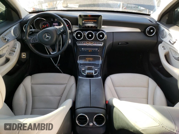 2015 Mercedes-Benz C 300 with VIN 55SWF4JB1FU089196, listed as a Copart auction lot 52414845 with 118,875 mi miles and Salvage Title. Bid and sale history available at DreamBid. Image 8.