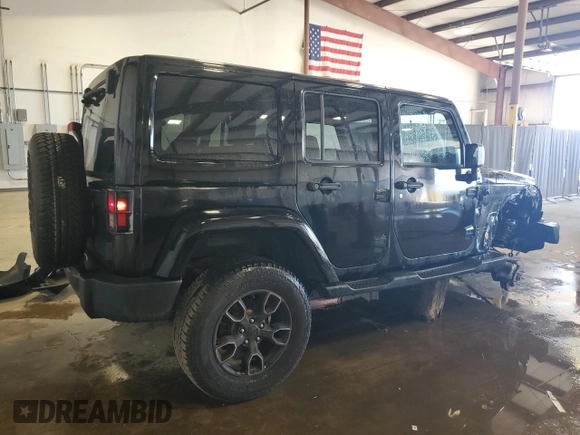 2017 Jeep Wrangler Unlimited Sahara with VIN 1C4HJWEG9HL639562, listed as a Copart auction lot 55074445 with 112,225 mi miles and Salvage title. Bid and sale history available at DreamBid. Image 3.