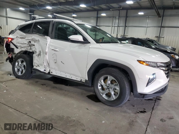 2023 Hyundai Tucson SEL with VIN 5NMJBCAE7PH277958, listed as a Copart auction lot 52942715 with 21,520 mi miles and Salvage title. Bid and sale history available at DreamBid. Image 4.