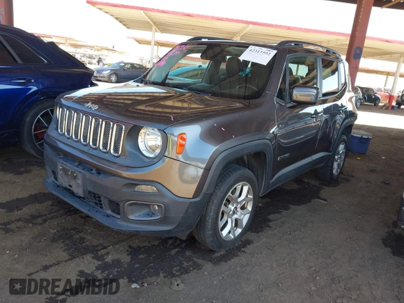 2017 Jeep Renegade Latitude with VIN ZACCJBBB9HPE88147, listed as a IAAI auction lot 42313592 with 136,111 mi miles and . Bid and sale history available at DreamBid. Image 2.