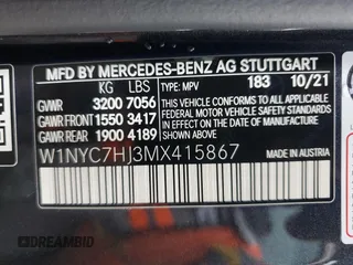 2021 Mercedes-Benz G 63 AMG with VIN W1NYC7HJ3MX415867, listed as a Copart auction lot 68239934 with Not Provided miles and Non Repairable. Bid and sale history available at DreamBid. Image 14.