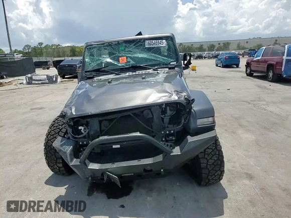 2019 Jeep Wrangler Sport S with VIN 1C4GJXAG4KW569059, listed as a Copart auction lot 60546945 with 57,131 mi miles and Non repairable. Bid and sale history available at DreamBid. Image 14.
