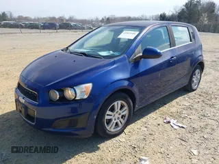 2013 Chevrolet Sonic LT with VIN 1G1JC6SG5D4220315, listed as a IAAI auction lot 41853166 with 69,970 mi miles. Bid and sale history available at carsss.com. Image 2.