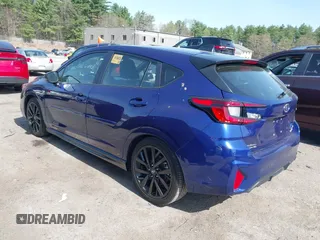 2024 Subaru Impreza RS with VIN JF1GUHJC5R8234813, listed as a IAAI auction lot 42145026 with 27,639 mi miles. Bid and sale history available at carsss.com. Image 3.
