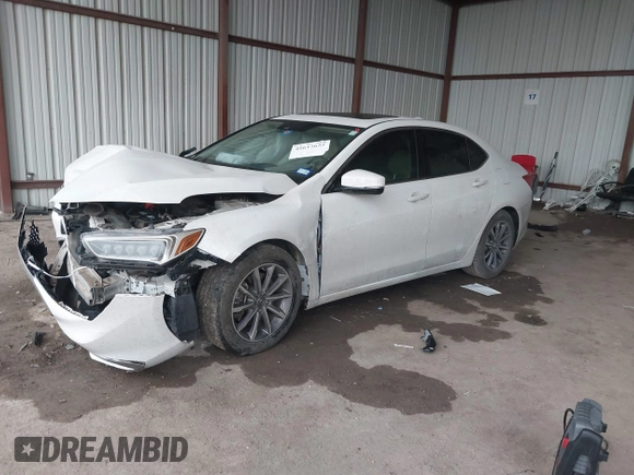 2019 Acura TLX with VIN 19UUB1F31KA001174, listed as a IAAI auction lot 41613633 with 1 mi miles. Bid and sale history available at carsss.com. Image 16.