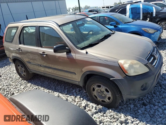 2006 Honda CR-V LX with VIN SHSRD68516U408525, listed as a Copart auction lot 52721685 with 213,827 mi miles and Salvage Title. Bid and sale history available at DreamBid. Image 4.
