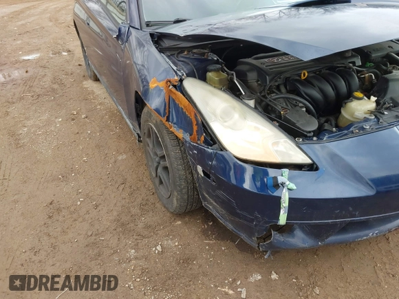 2002 Toyota Celica GT with VIN JTDDR32T320142846, listed as a IAAI auction lot 41825592 with 146,485 mi miles and . Bid and sale history available at carsss.com. Image 6.