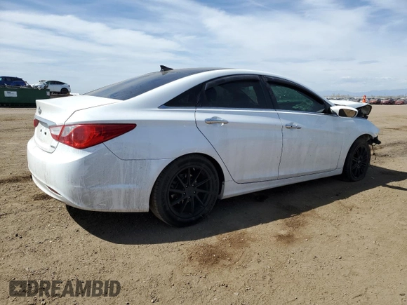 2013 Hyundai Sonata Limited with VIN 5NPEC4AC6DH542807, listed as a Copart auction lot 54093765 with 122,566 mi miles and Salvage title. Bid and sale history available at DreamBid. Image 3.