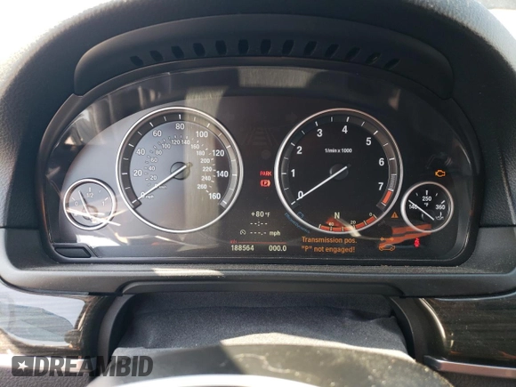 2013 BMW 5 Series 528i with VIN WBAXG5C55DD230661, listed as a Copart auction lot 51708305 with 188,564 mi miles and Clean Title. Bid and sale history available at carsss.com. Image 9.