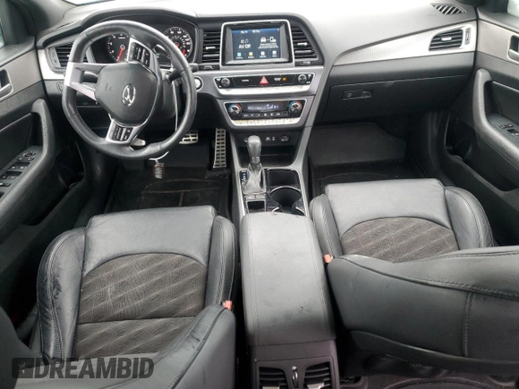 2019 Hyundai Sonata SEL with VIN 5NPE34AF9KH814791, listed as a Copart auction lot 44158555 with 54,496 mi miles and Salvage Title. Bid and sale history available at DreamBid. Image 8.