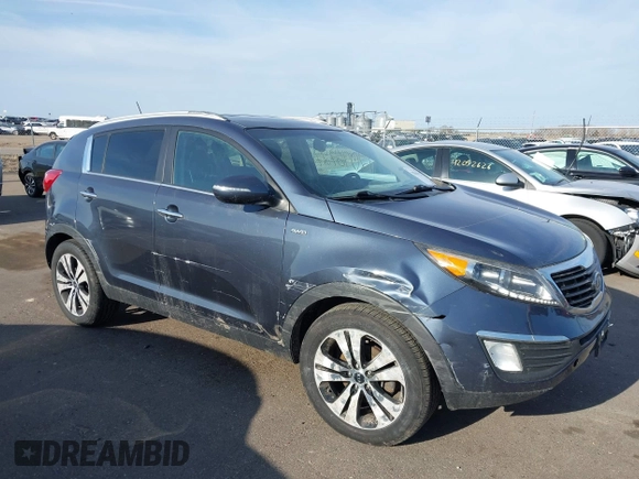 2012 Kia Sportage EX with VIN KNDPCCA22C7325011, listed as a IAAI auction lot 42046727 with 131,475 mi miles and . Bid and sale history available at DreamBid. Image 1.