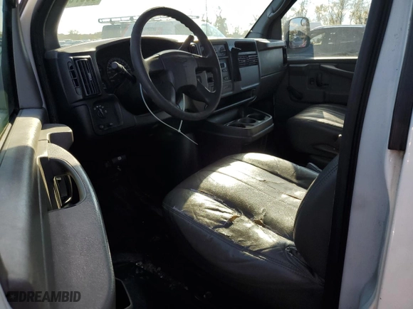 2007 Chevrolet Express Cargo Van with VIN 1GCFG15X571207070, listed as a Copart auction lot 80079034 with 179,197 mi miles and Salvage Title. Bid and sale history available at carsss.com. Image 8.