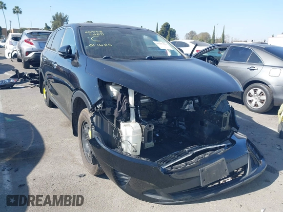2019 Kia Sorento L with VIN 5XYPG4A33KG458915, listed as a IAAI auction lot 41377921 with Not Provided miles and . Bid and sale history available at carsss.com. Image 1.