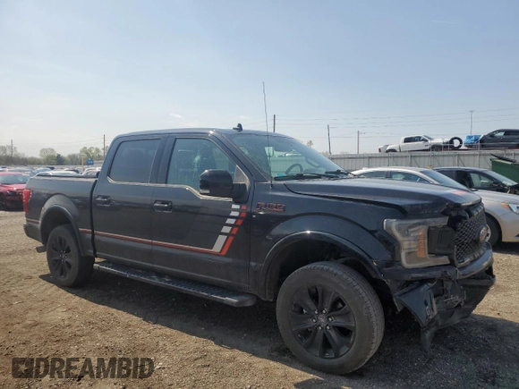 2019 Ford F-150 XL with VIN 1FTEW1E41KFA80964, listed as a Copart auction lot 53371845 with 146,739 mi miles and Salvage title. Bid and sale history available at DreamBid. Image 4.