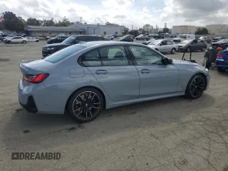 2024 BMW 3 Series M340i with VIN 3MW49FS03R8E17281, listed as a Copart auction lot 51256225 with 18,241 mi miles and Salvage Title. Bid and sale history available at carsss.com. Image 3.