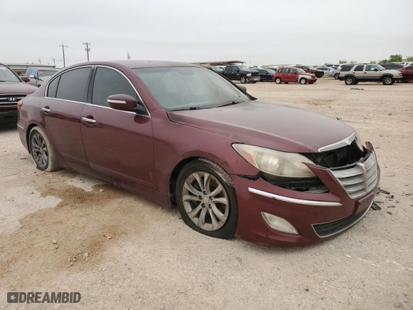 2012 Hyundai Genesis 3.8L with VIN KMHGC4DD5CU192261, listed as a Copart auction lot 51508465 with 0 mi miles and Salvage Title. Bid and sale history available at carsss.com. Image 4.