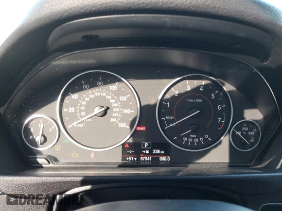 2017 BMW 3 Series 330i xDrive with VIN WBA8D9G57HNU60460, listed as a Copart auction lot 52536005 with 87,941 mi miles and Clean Title. Bid and sale history available at carsss.com. Image 9.