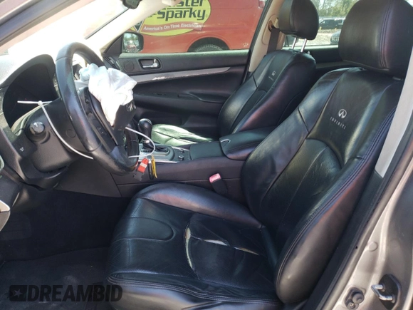 2012 Infiniti G25 Journey with VIN JN1DV6AP7CM810145, listed as a Copart auction lot 53663485 with 132,043 mi miles and Salvage Title. Bid and sale history available at carsss.com. Image 7.