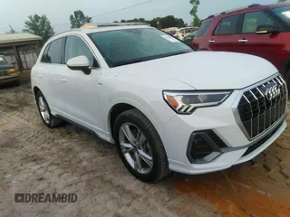 2022 Audi Q3 S line Premium Plus with VIN WA1EECF35N1035137, listed as a IAAI auction lot 42279961 with 43,458 mi miles and . Bid and sale history available at DreamBid. Image 1.